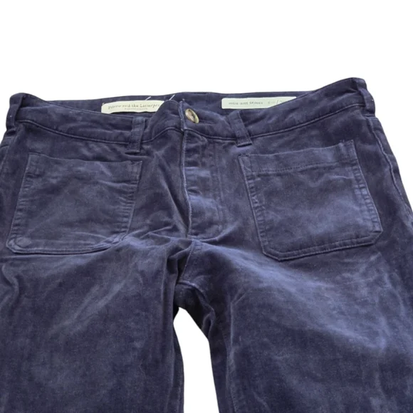 pilcro Corduroy Utility Pants Trousers, Black Patchwork Style, Casual Everyday - Picture 10 of 13